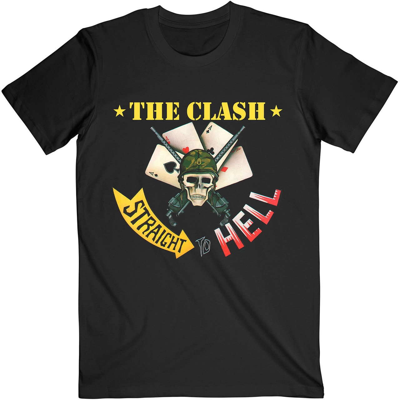 The Clash 'Straight To Hell Single' (Black) T-Shirt
