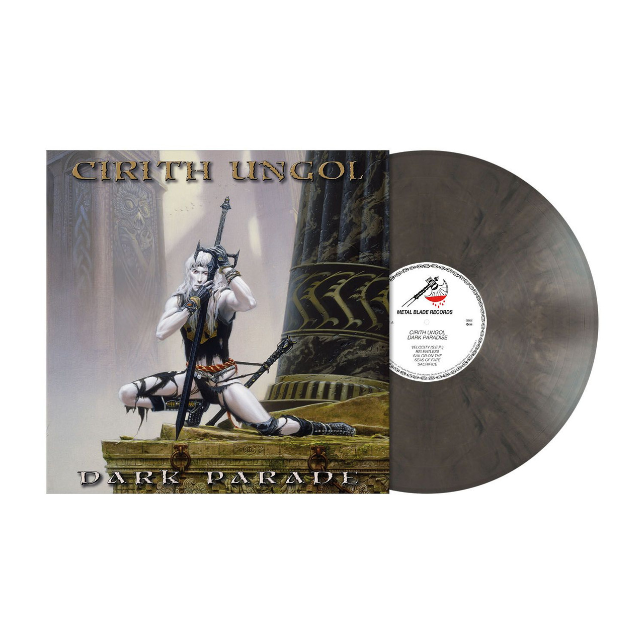 Cirith Ungol 'Dark Parade' LP Charcoal Marbled Vinyl