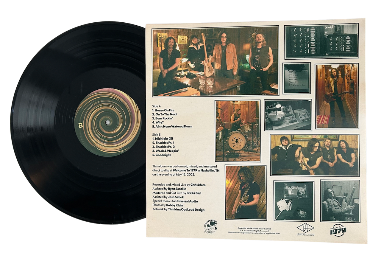 PRE-ORDER - Tyler Bryant & The Shakedown 'LIVE From '79' LP Black  Vinyl - RELEASE DATE 29th September 2023