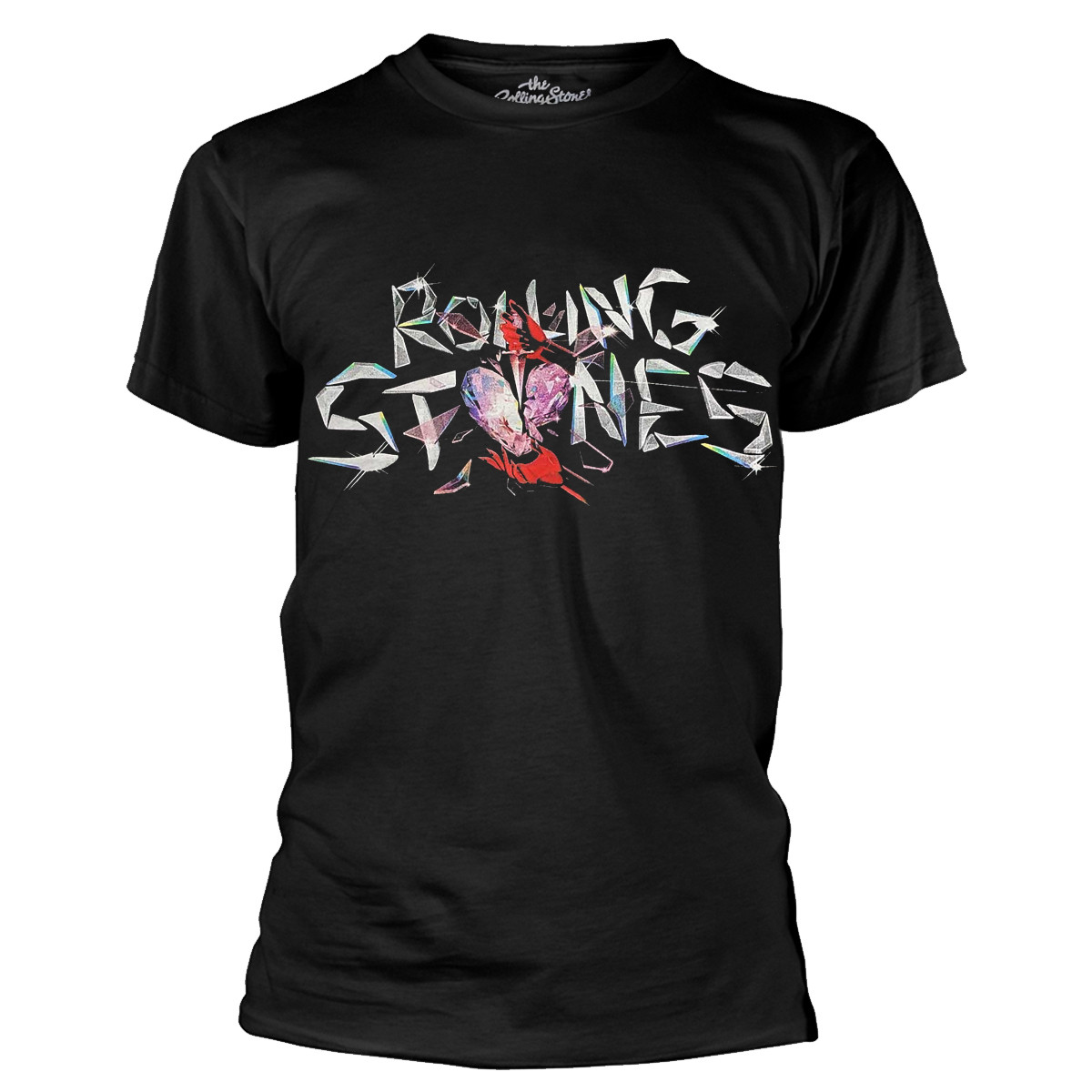 The Rolling Stones 'Hackney Diamonds Glass Logo' (Black) T-Shirt