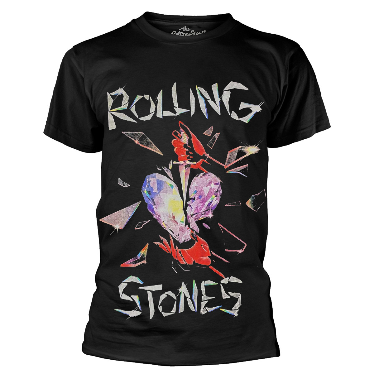 The Rolling Stones 'Hackney Diamonds Heart' (Black) T-Shirt