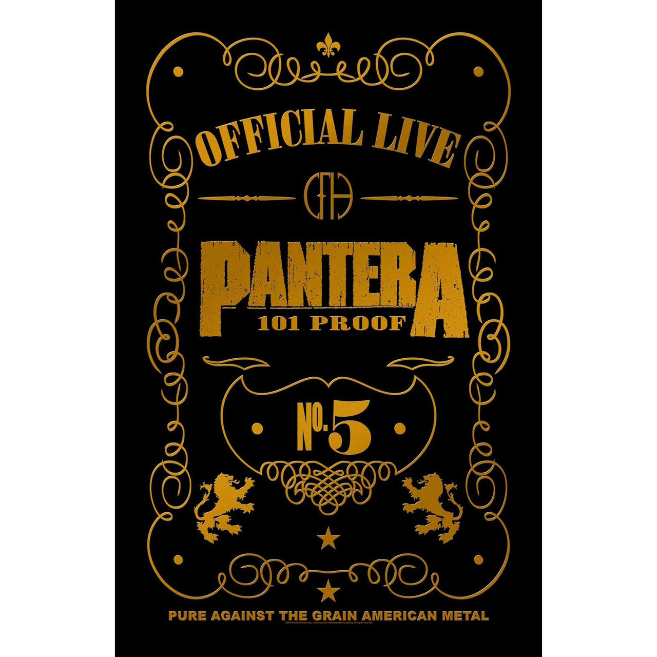 Pantera '101% Proof' Textile Poster