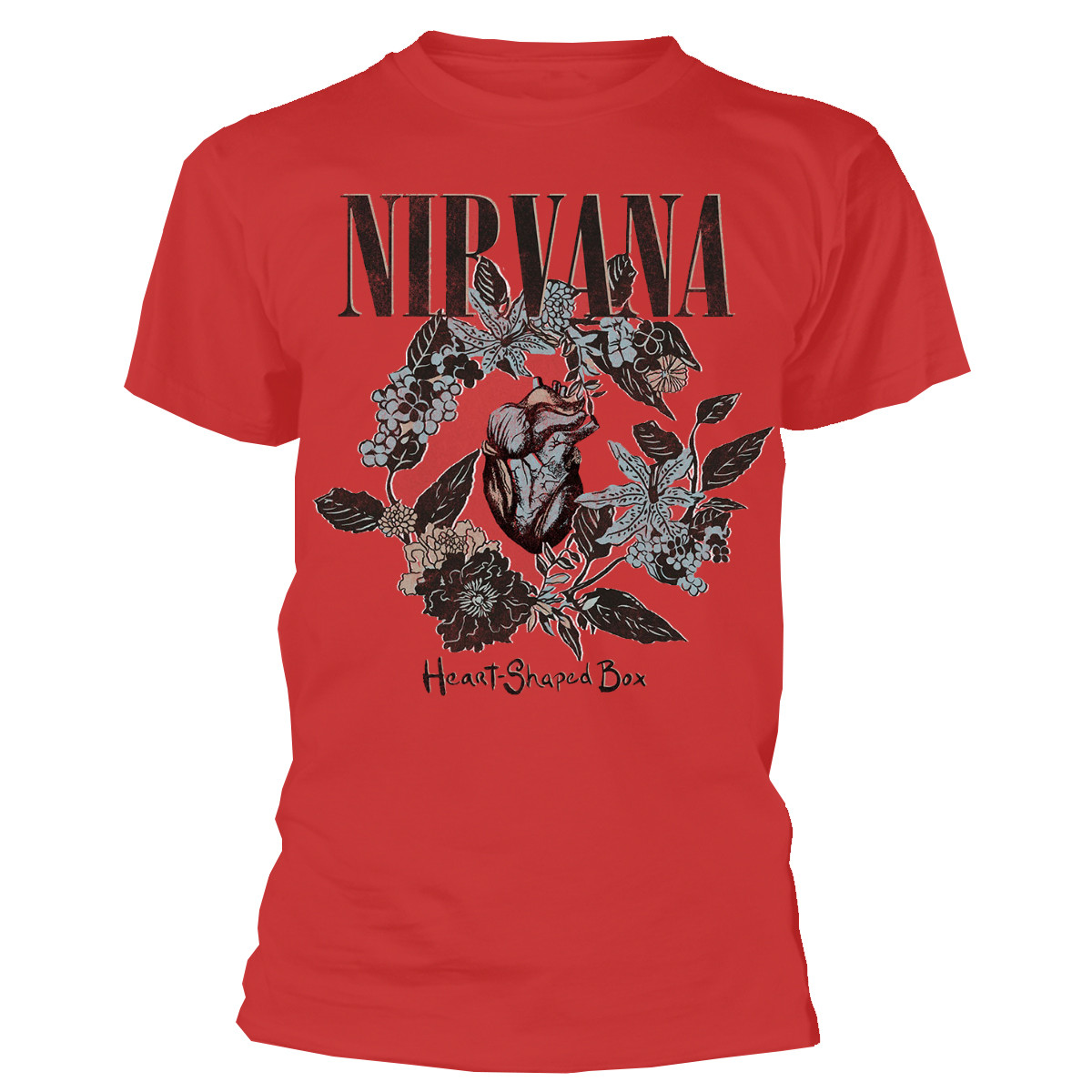 Nirvana 'Heart Shape Box' (Red) T-Shirt | Eyesore Merch