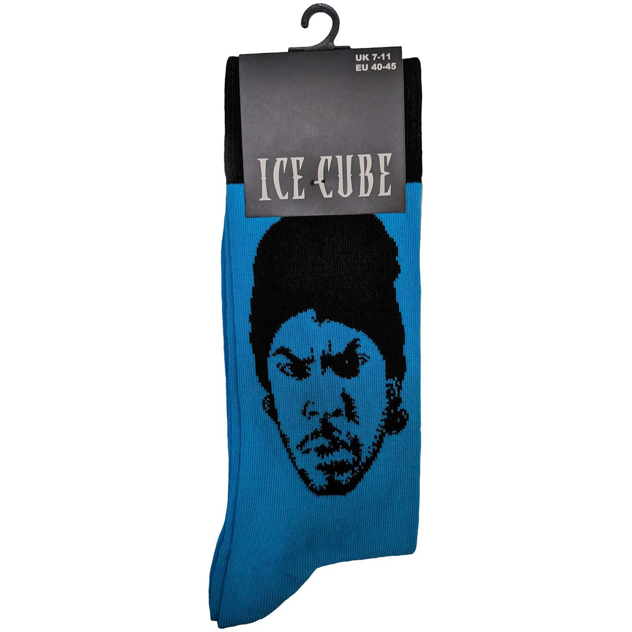 Ice Cube 'Portrait' (Blue & Black) Socks (One Size = UK 7-11) BACK