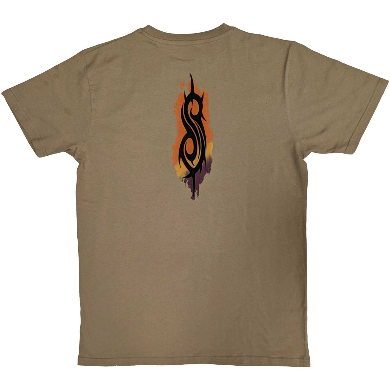 Slipknot 'The End So Far Grid Photos' (Tan) T-Shirt BACK
