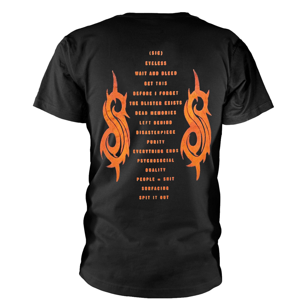 Slipknot 'Live at MSG Orange' (Black) T-Shirt BACK