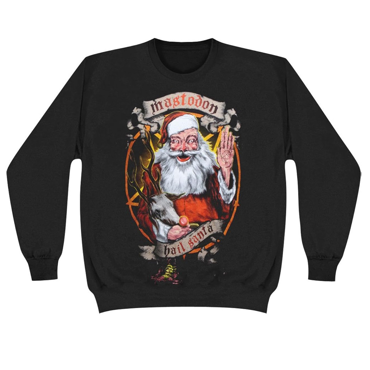 Mastodon 'Hail Santa Holiday' (Black) Sweatshirt