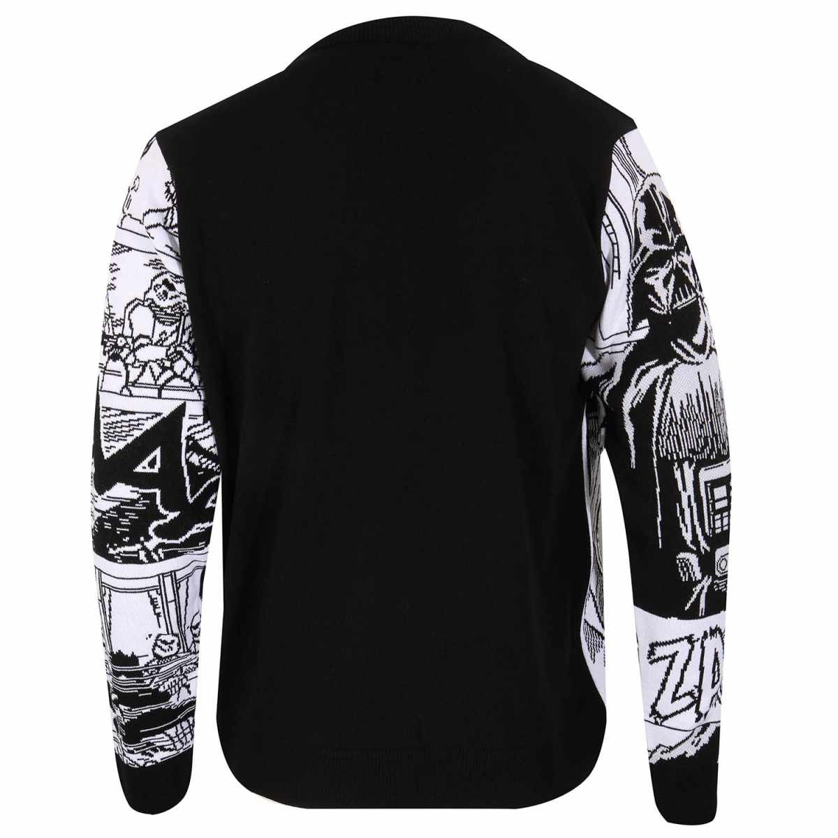 Star Wars 'Manga Panels Black' (Multicoloured) Knitted Sweatshirt BACK