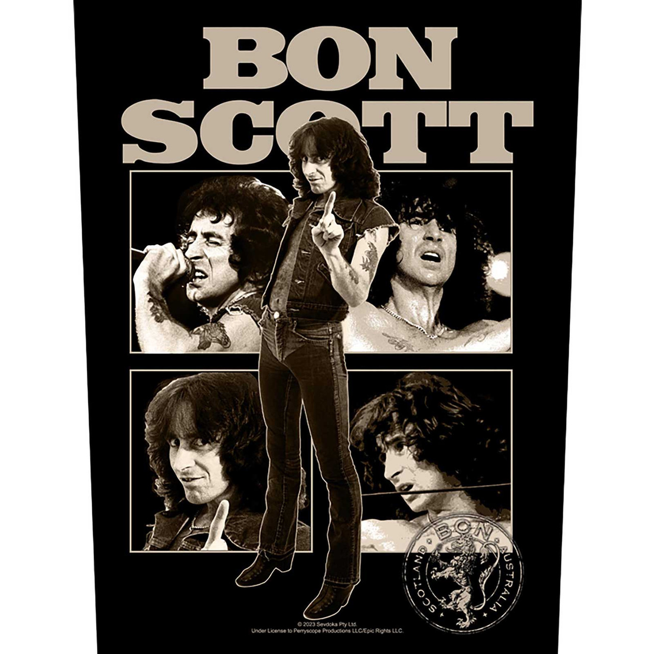 Bon Scott 'Collage' Back Patch