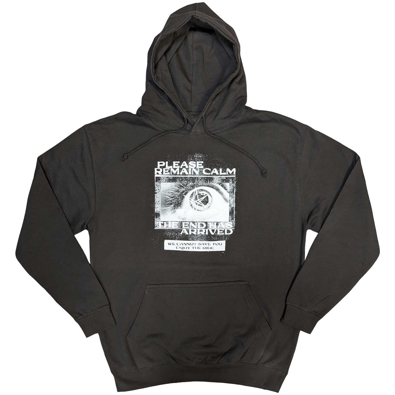 Bring Me The Horizon 'Remain Calm FP' (Grey) Pull Over Hoodie