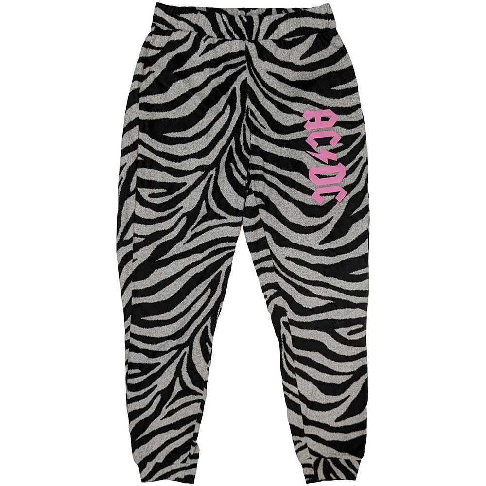AC/DC 'Logo' (Black & White) Womens Pyjama Set BOTTOMS