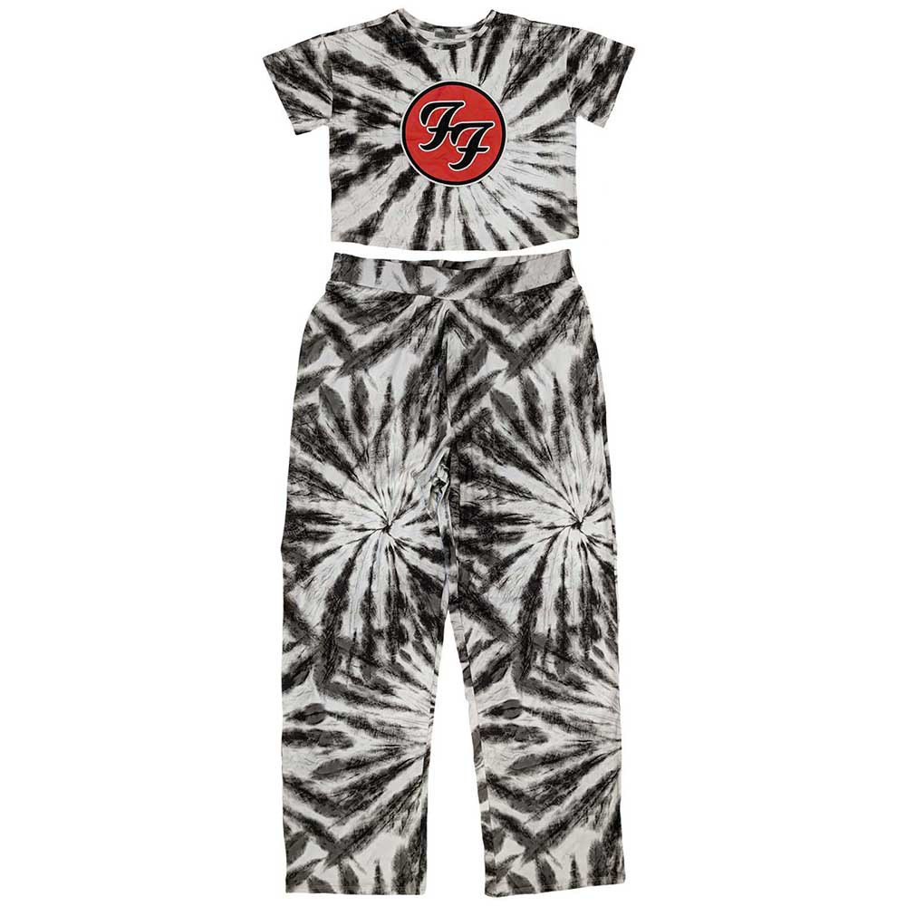 Foo Fighters 'FF Logo' (Black & White) Womens Pyjama Set