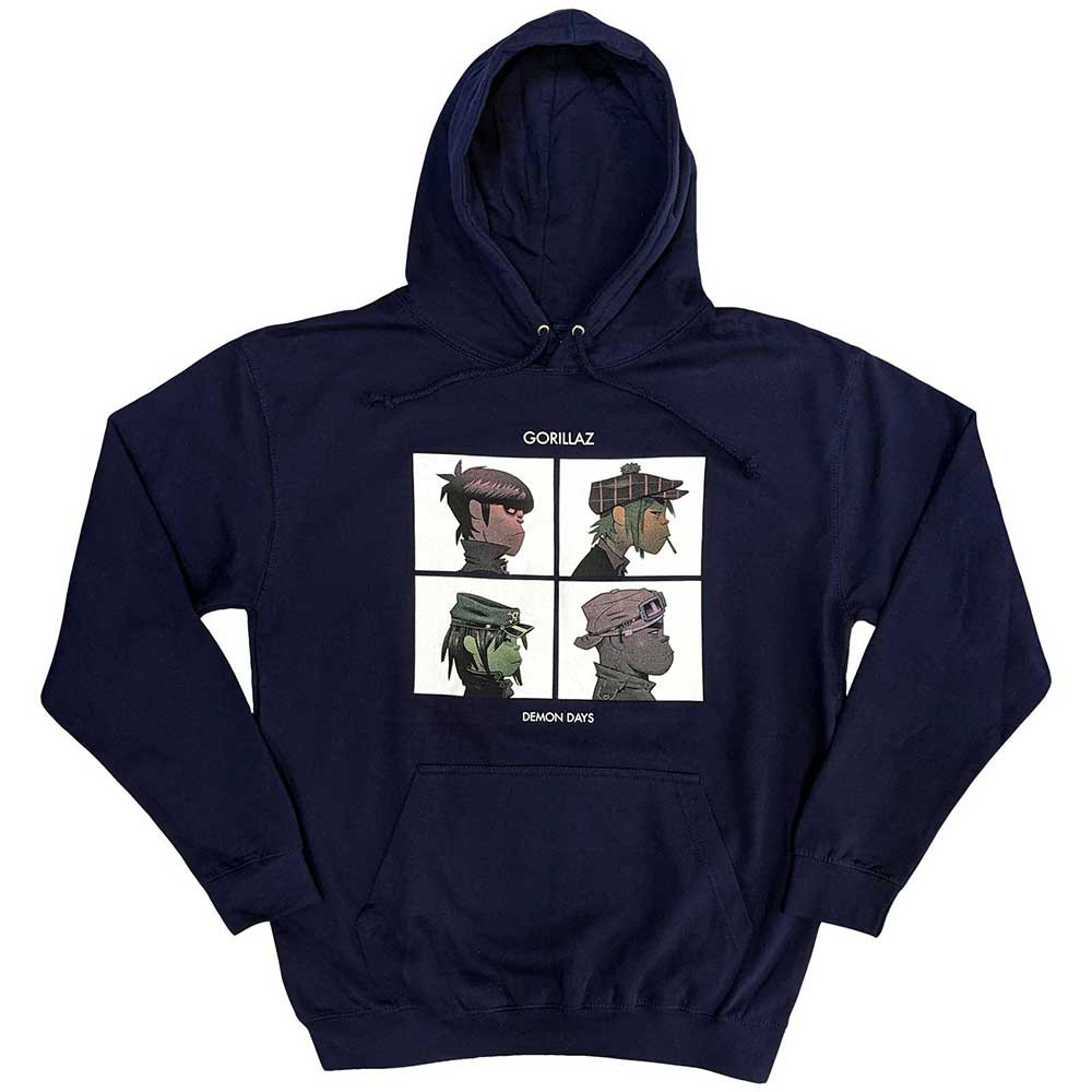 Gorillaz 'Demon Days' (Navy) Pull Over Hoodie