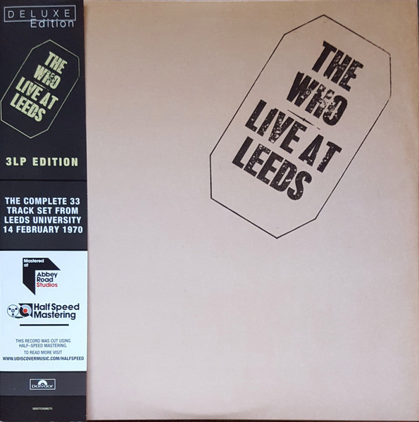 The Who 'Live At Leeds' (Half Speed Master) 3LP Gatefold 180 Gram