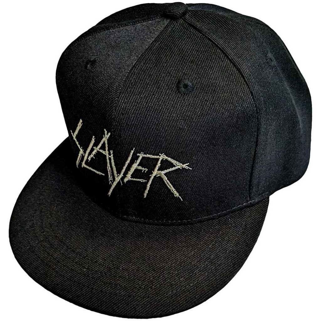 Slayer 'Scratchy Logo' (Black) Snapback Cap
