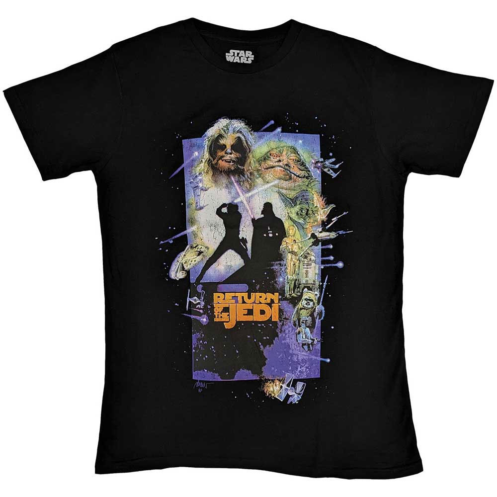 Star Wars 'Return Of The Jedi Poster' (Black) T-Shirt