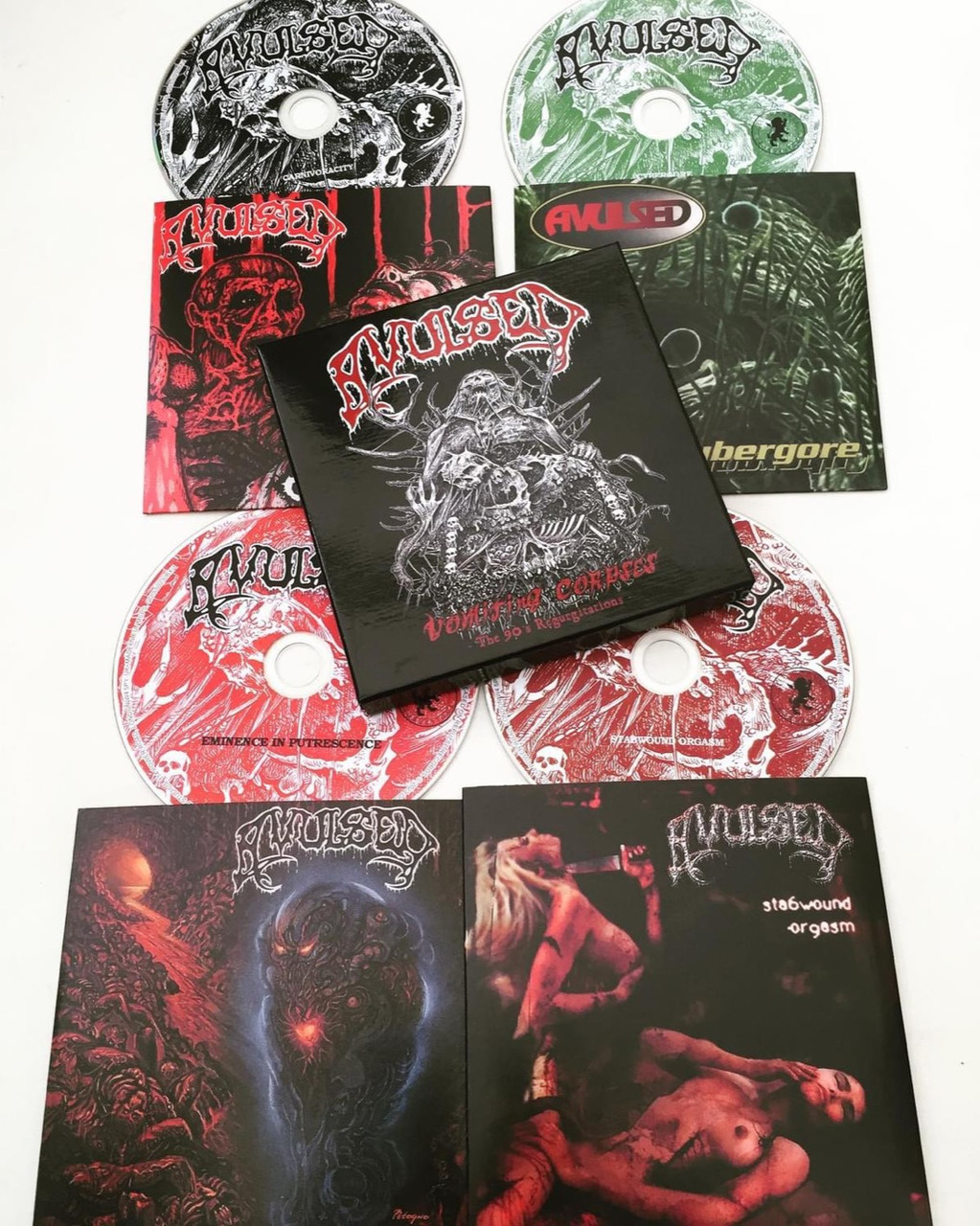 Avulsed 'Vomiting Corpses - The 90's Regurgitations' 4CD Box Set