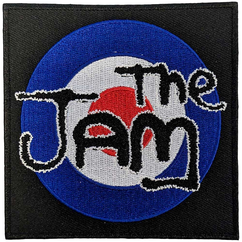 The Jam 'Spray Target Logo' (Black) (Iron On) Patch