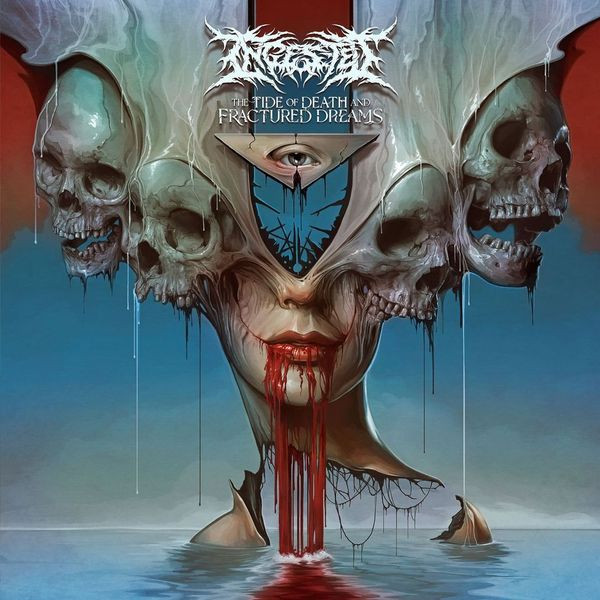 Ingested 'The Tide of Death and Fractured Dreams' LP Clear w/ Red White Splatter Vinyl