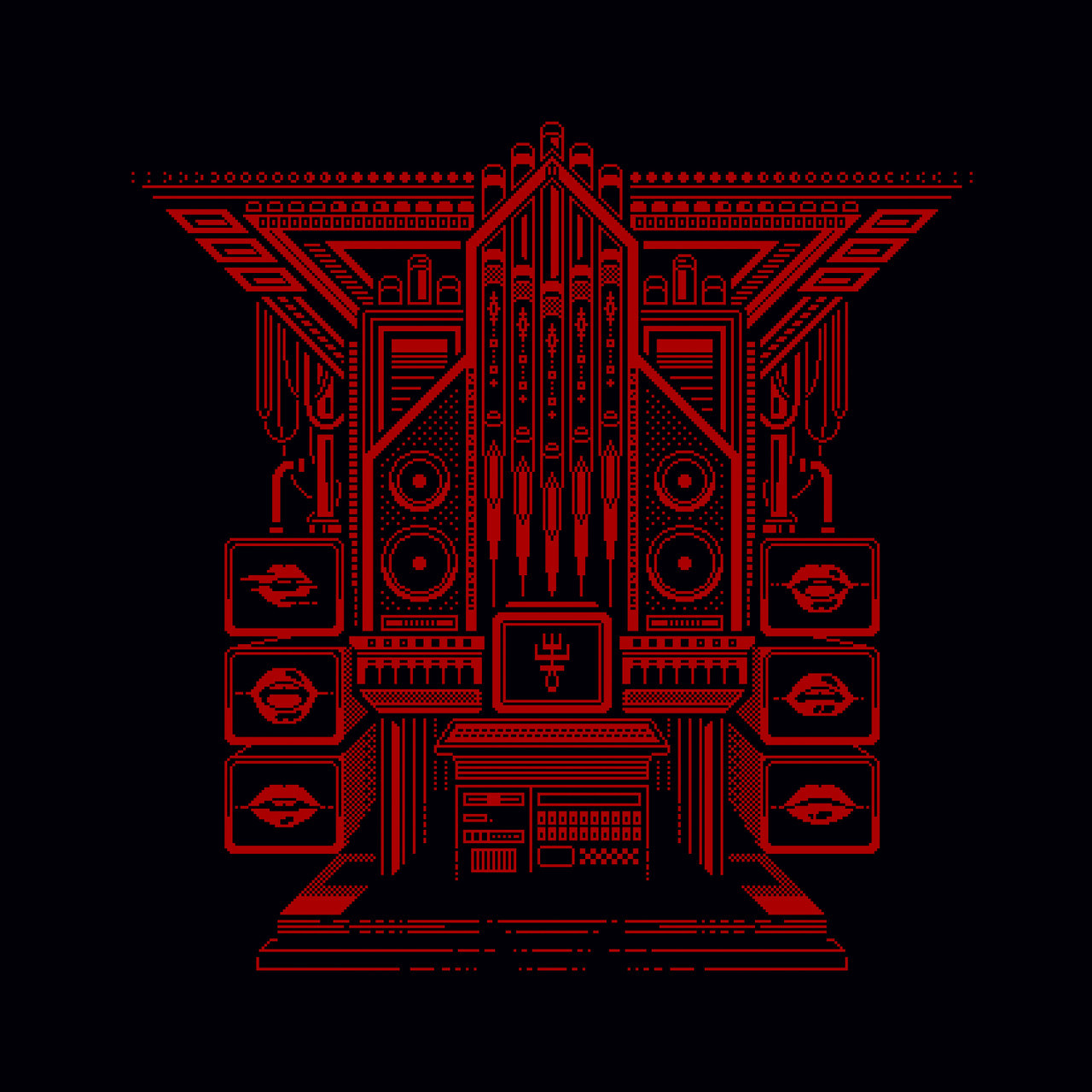 Keygen Church 'Nel Nome Del Codice' 2LP Gatefold Transparent Red with Black Dust Vinyl