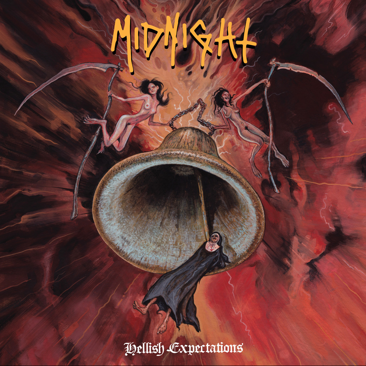 Midnight 'Hellish Expectations' LP Crimson Red And Black Smoke Vinyl