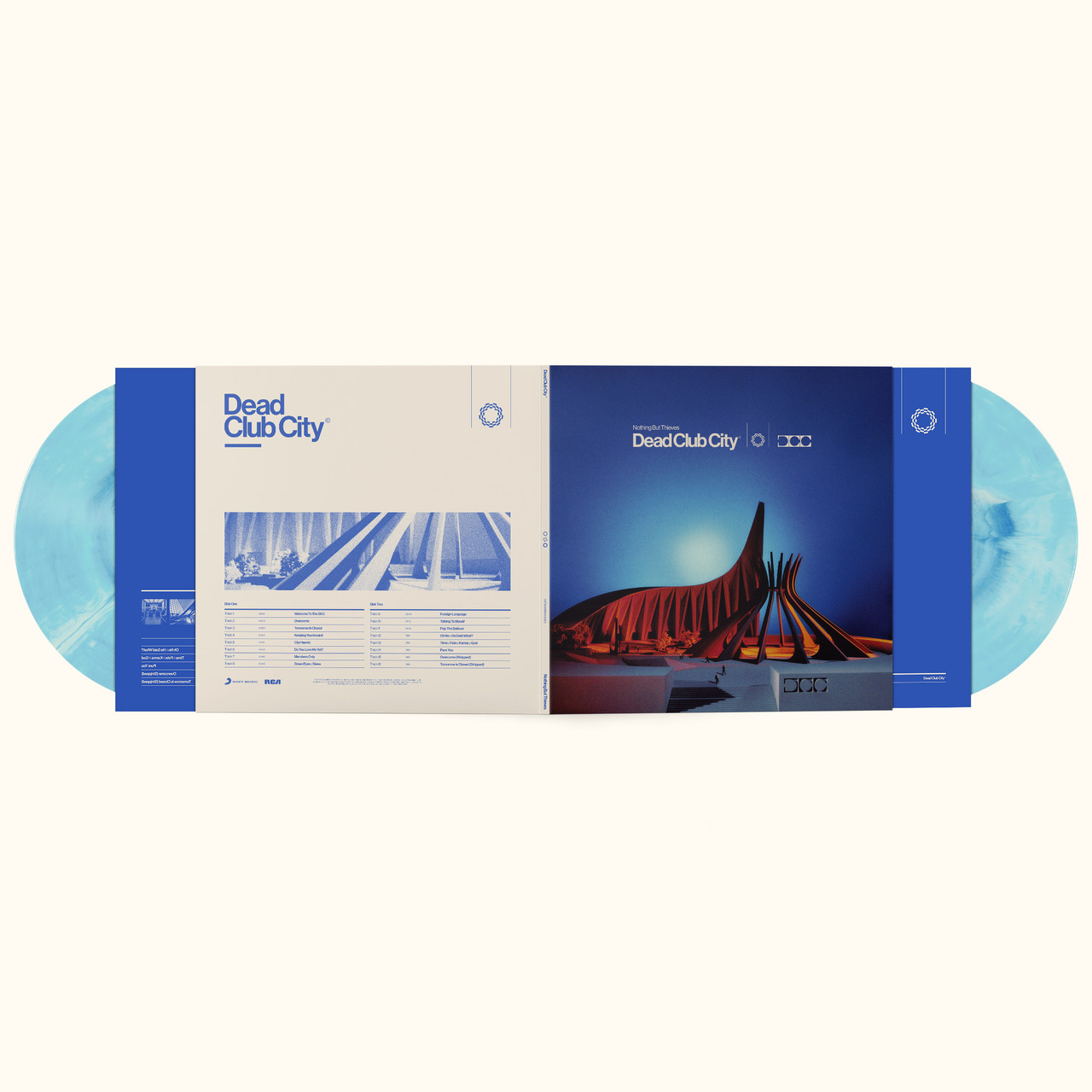 Nothing But Thieves 'Dead Club City' (Deluxe) 2LP Blue White Swirl Vinyl