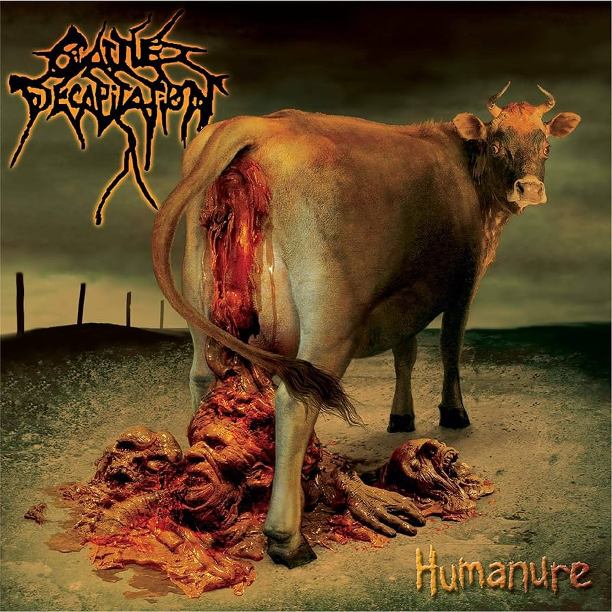 Cattle Decapitation 'Humanure' LP Orange Marbled Vinyl