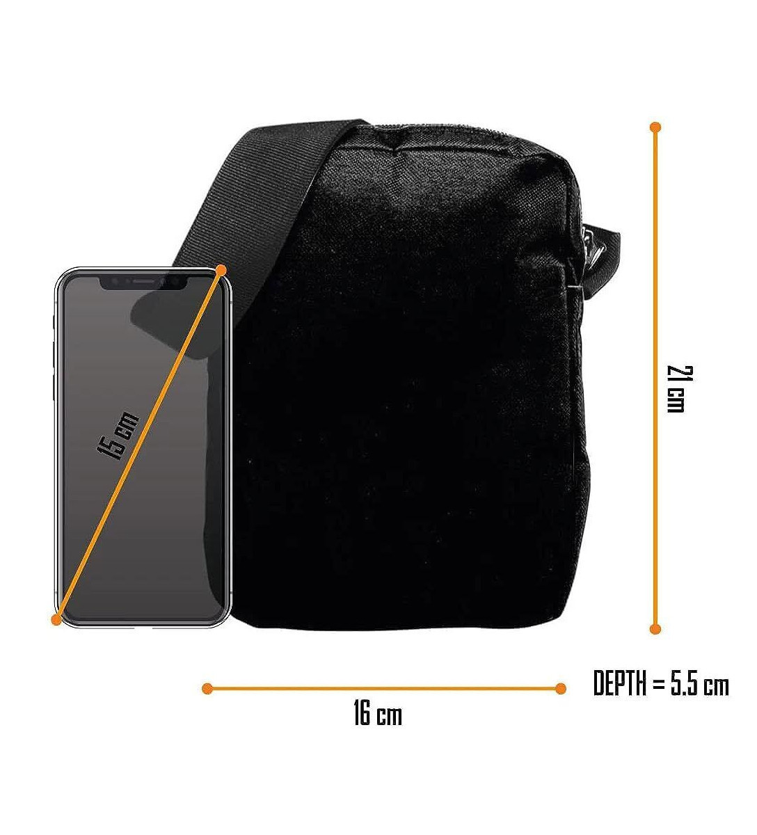 Rocksax Korn Mini Mochila - Problemas, Black, Talla única