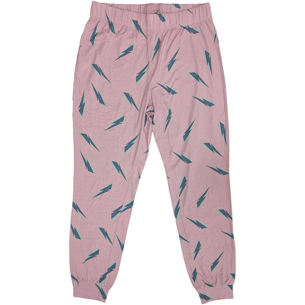 David Bowie '1978 World Tour' (Blue & Pink) Womens Pyjama Set BOTTOM