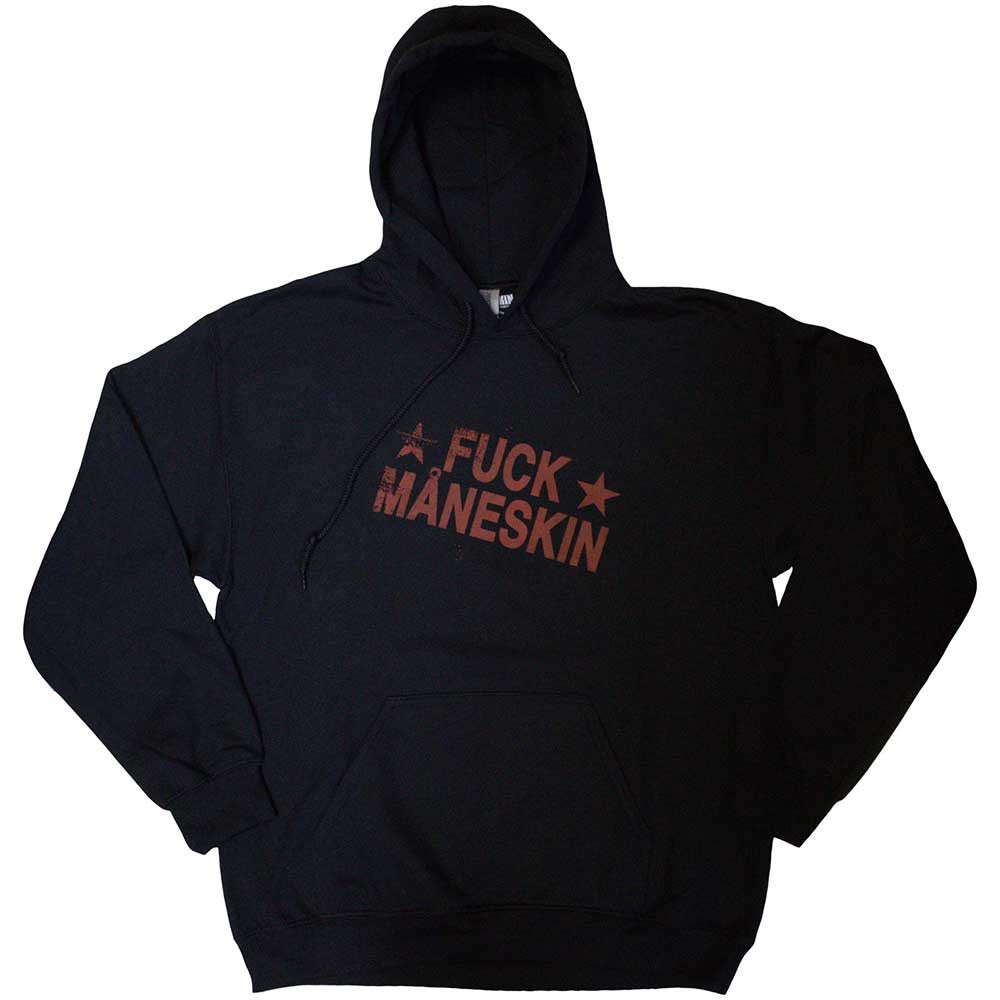 Maneskin 'Fuck Maneskin' (Black) Pull Over Hoodie