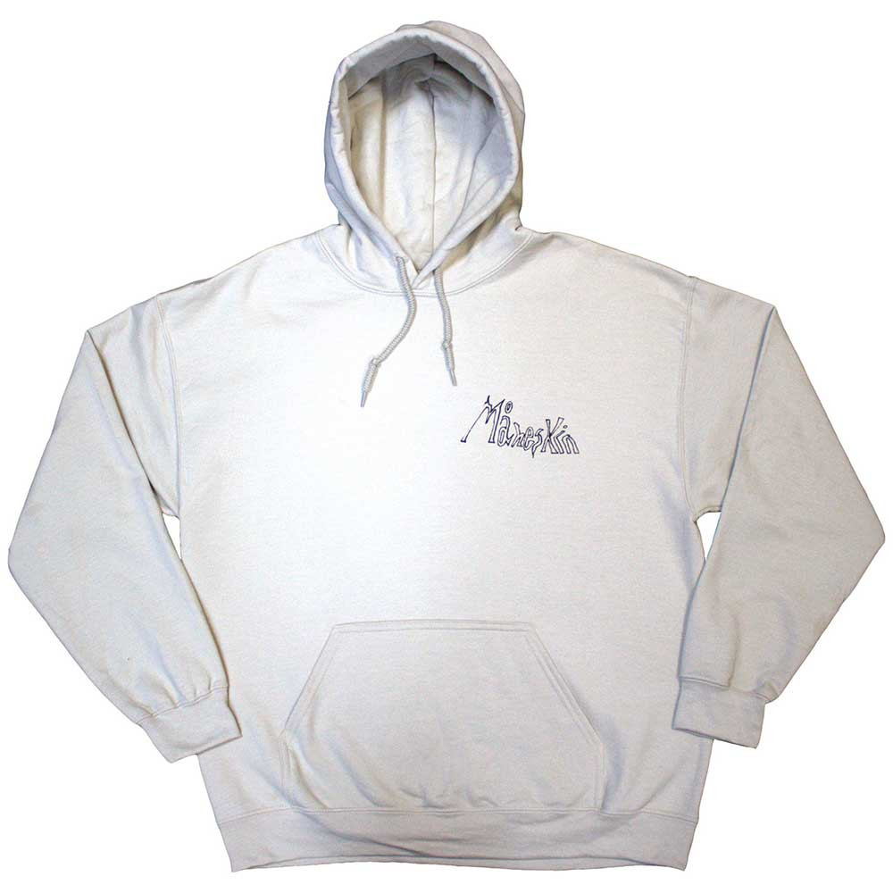 Maneskin 'Pocket Logo & Mini Doodles' (Sand) Pull Over Hoodie