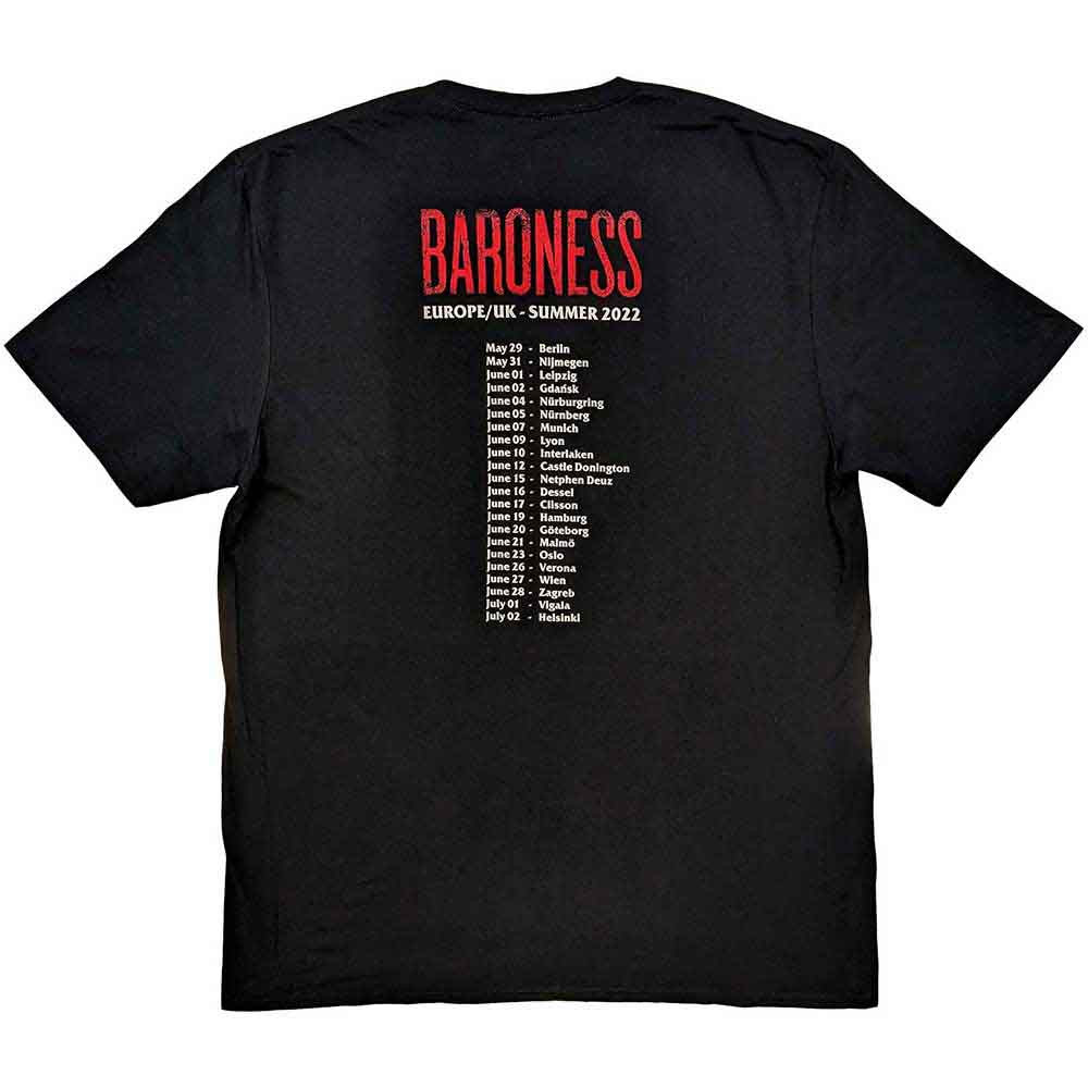 Baroness 'Razor Bloom' (Black) T-Shirt BACK