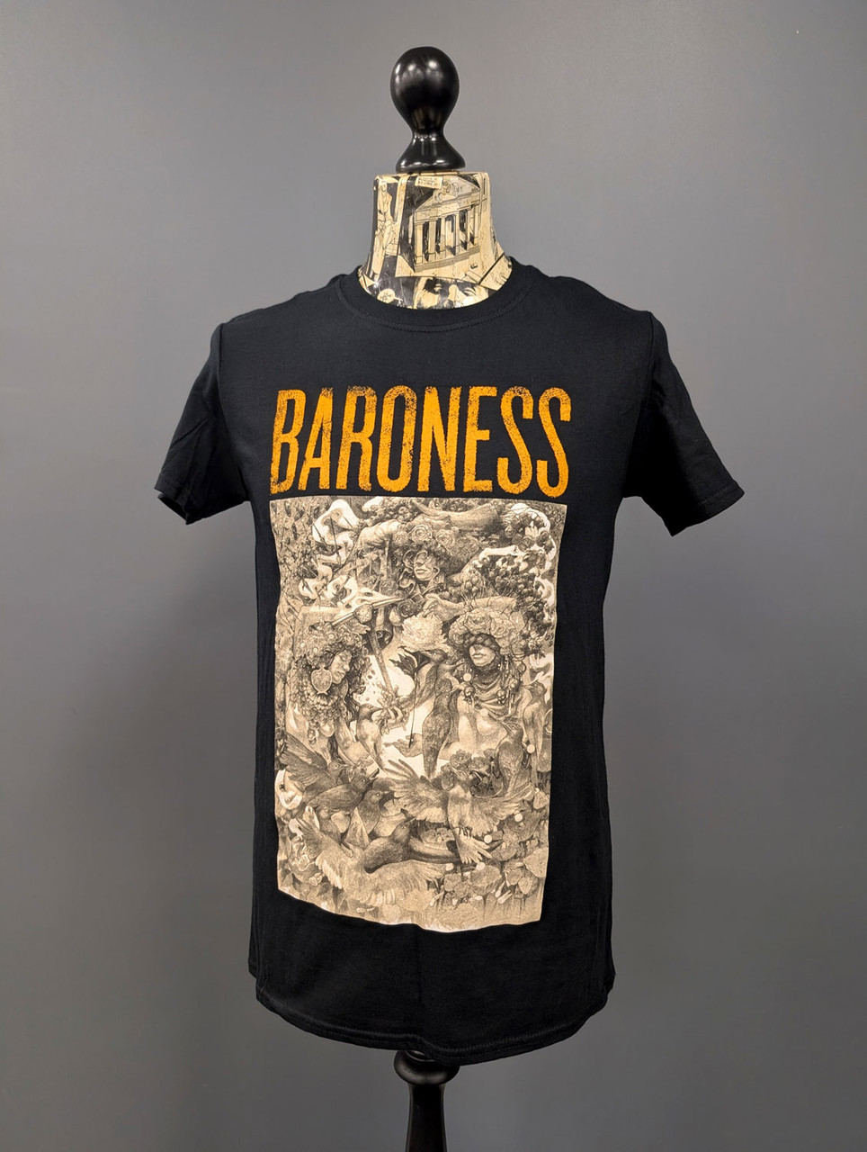 Baroness 'Gold & Grey' (Black) T-Shirt