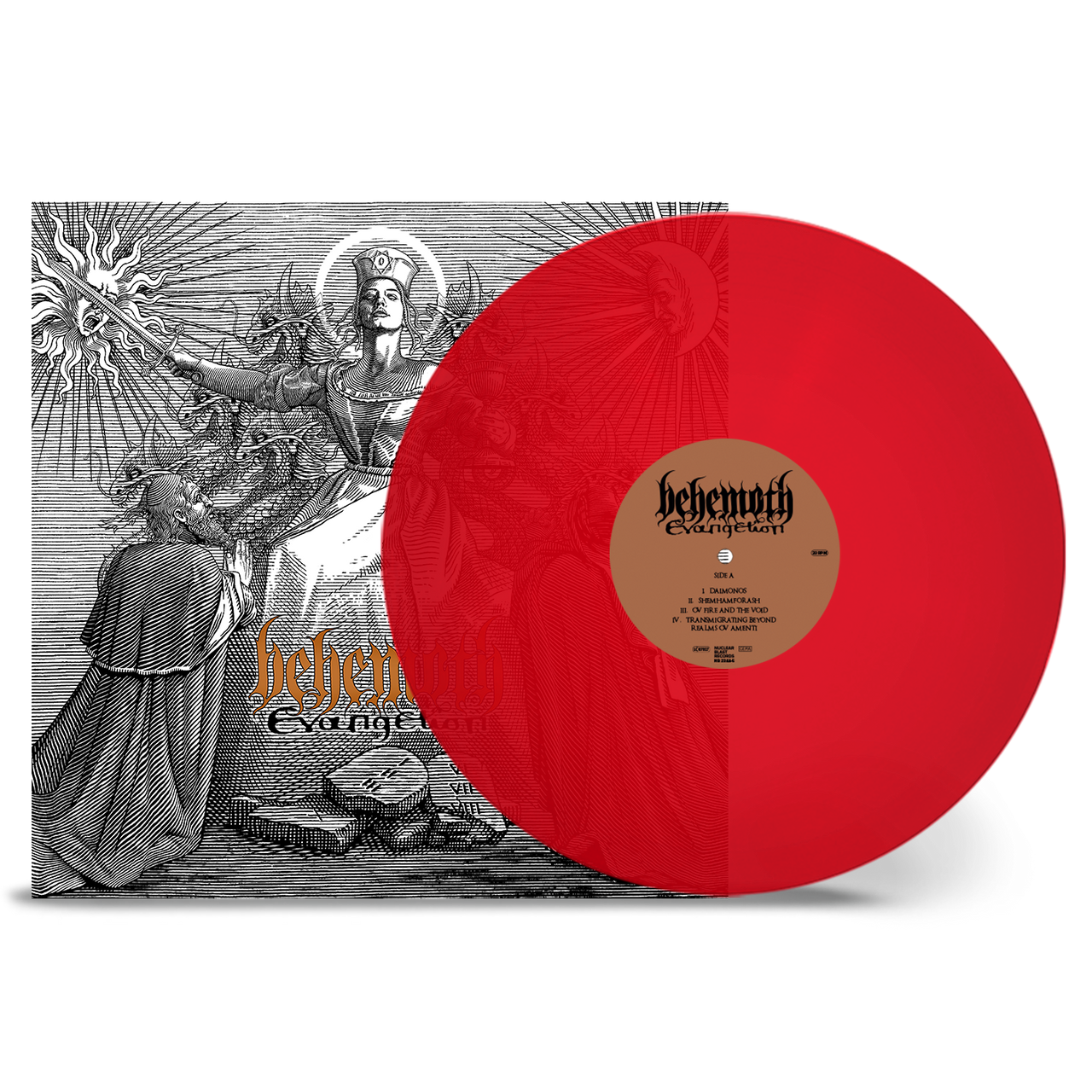 Behemoth 'Evangelion' LP Transparent Red Vinyl