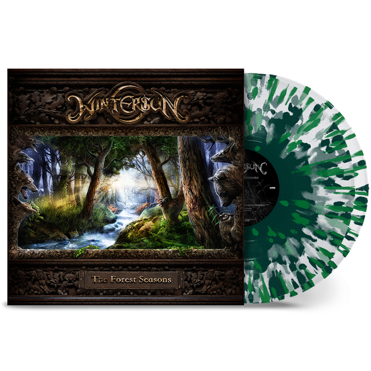 Wintersun 'The Forest Seasons' 2LP Clear Green Splatter Vinyl