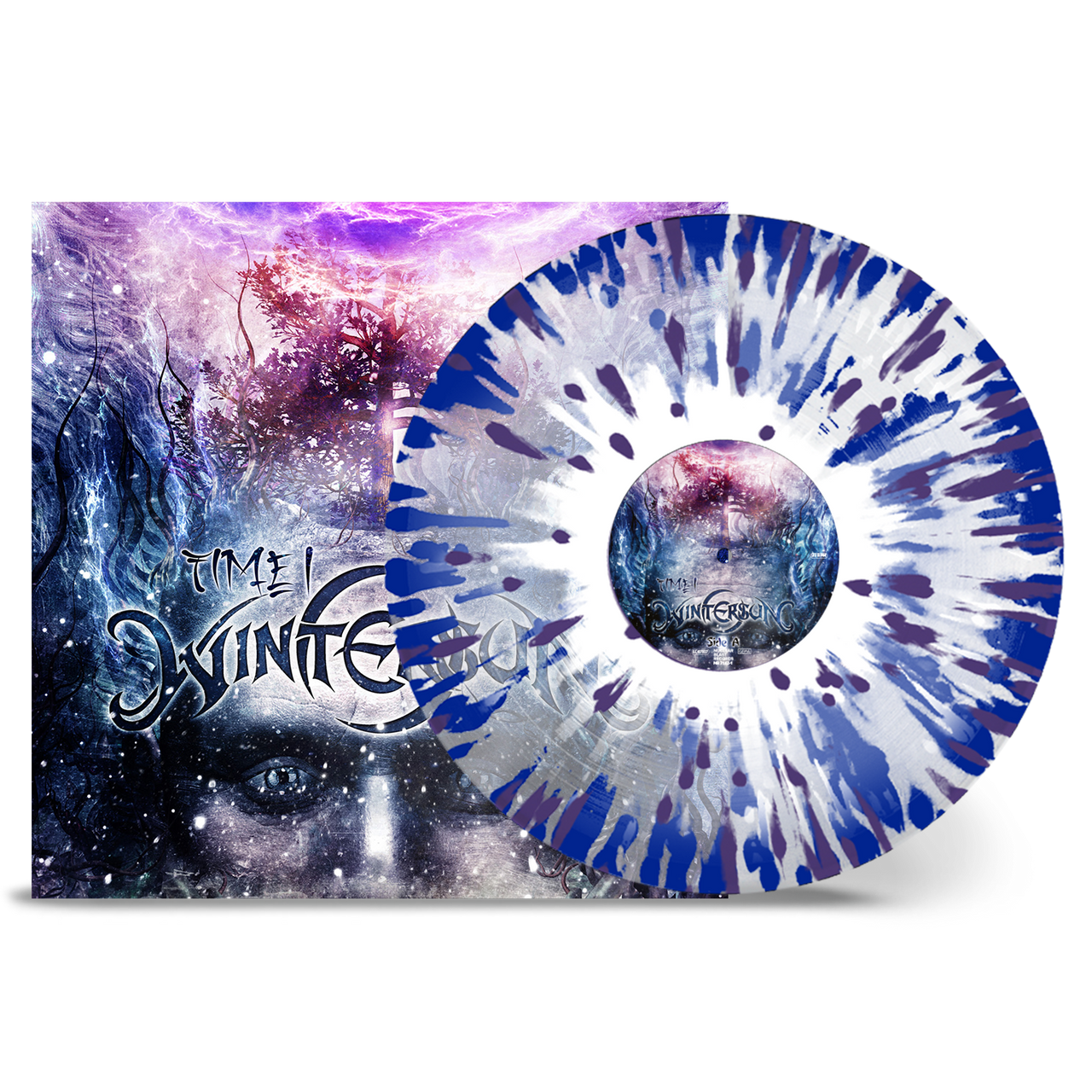 Wintersun 'Time I' 2LP Clear Blue White Purple Splatter Vinyl