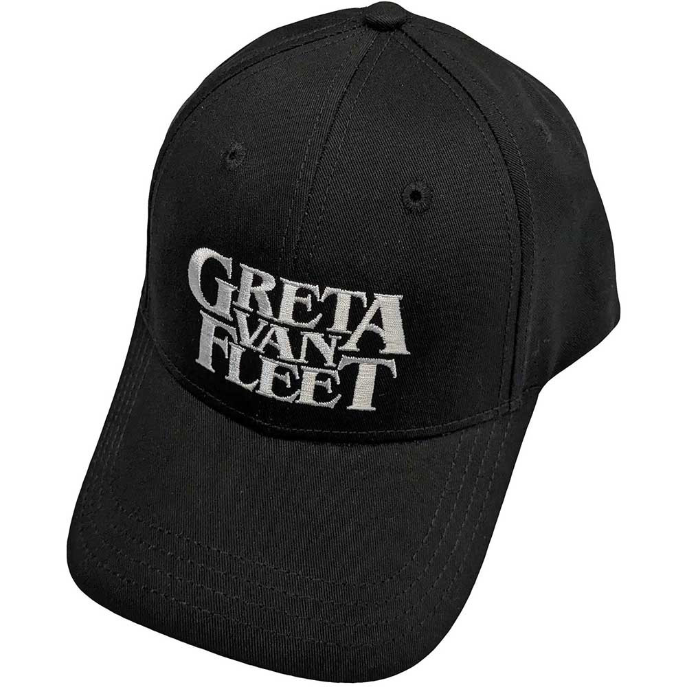 Greta Van Fleet 'White Logo' (Black) Baseball Cap