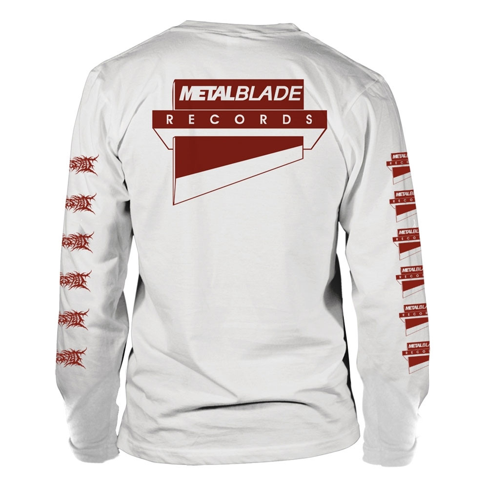 Ingested 'The Tide Of Death And Fractured Dreams' (White) Long Sleeve Shirt Back