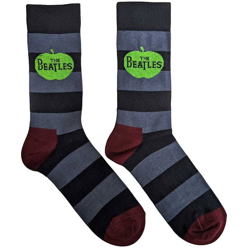 The Beatles 'Apple & Stripes' (Multicoloured) Socks (One Size = UK 6-11)