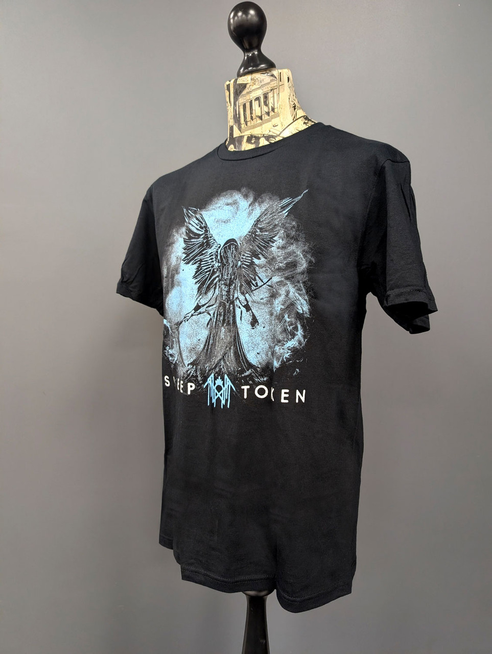 Sleep Token 'Take Me Back To Eden Smoke' (Black) T-Shirt on a mannequin front
