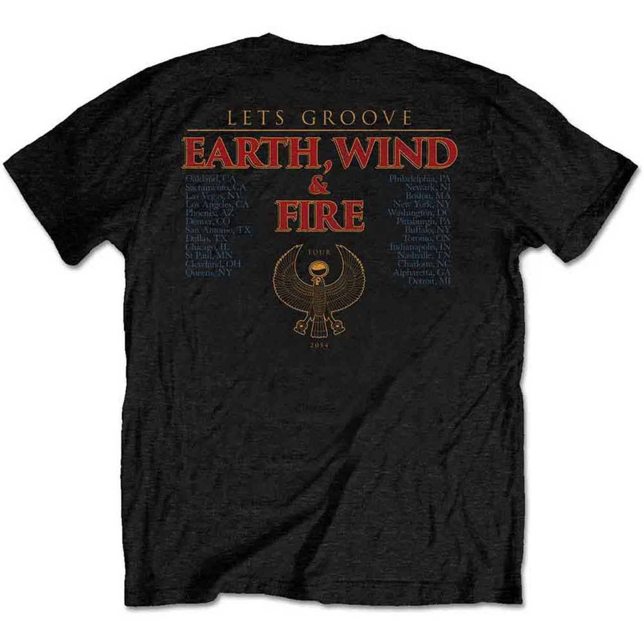 Earth Wind u0026 Fire 'Let's Groove' (Black) T-Shirt | Eyesore Merch