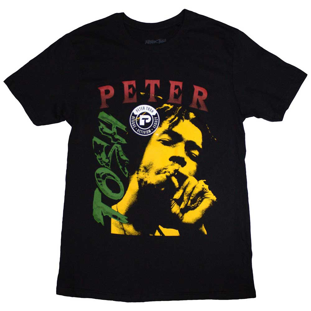 Peter Tosh 'Smokin' (Black) T-Shirt