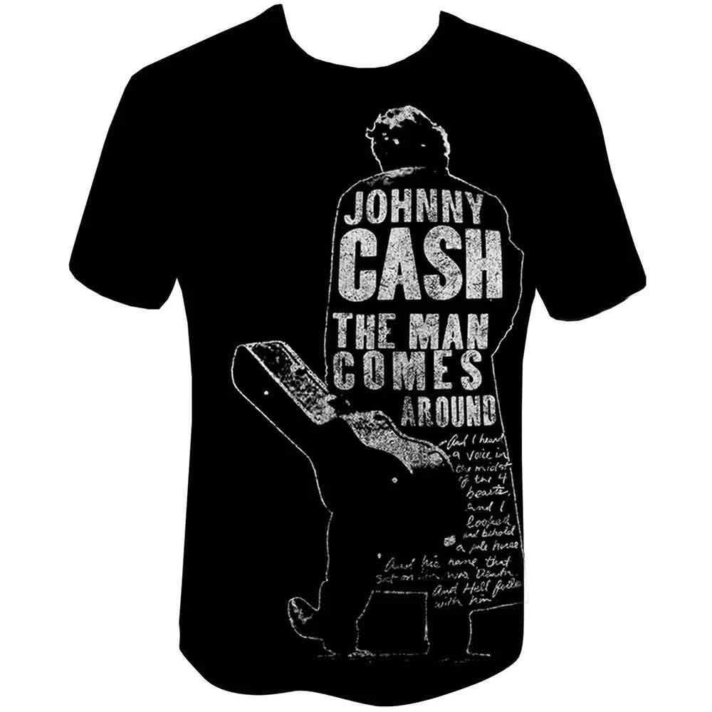 Johnny Cash 'Man Comes Around' (Black) T-Shirt