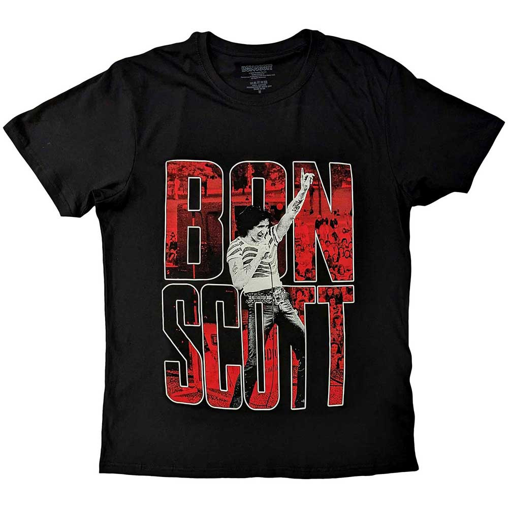 Bon Scott 'Big Type' (Black) T-Shirt