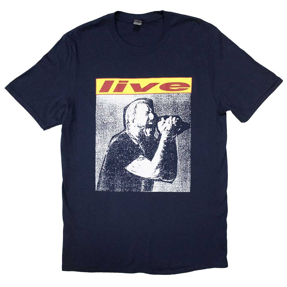 Post Malone 'Live In Concert' (Navy) T-Shirt