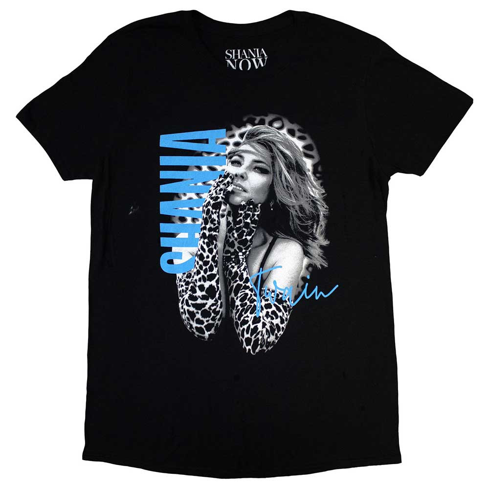 Shania Twain 'Tour 2018 Gloves Photo' (Black) T-Shirt | Eyesore Merch