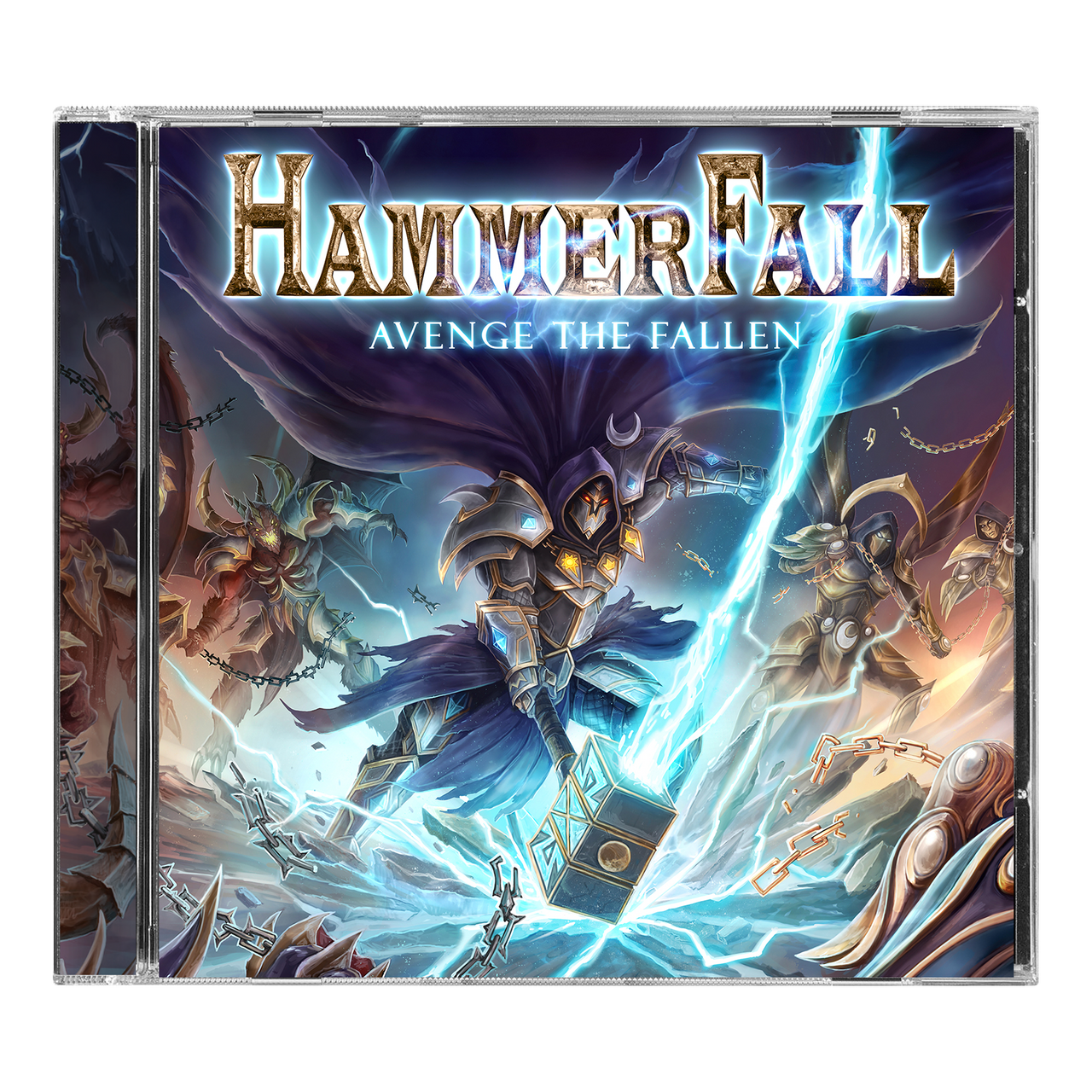 Hammerfall 'Avenge The Fallen' CD Jewel Case with EYESORE EXCLUSIVE HAND SIGNED PHOTO CARD