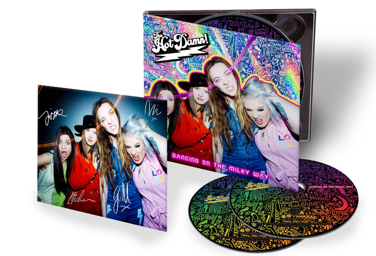 The Hot Damn! 'Dancing On The Milky Way' 2CD Deluxe with HAND SIGNED PHOTO CARD