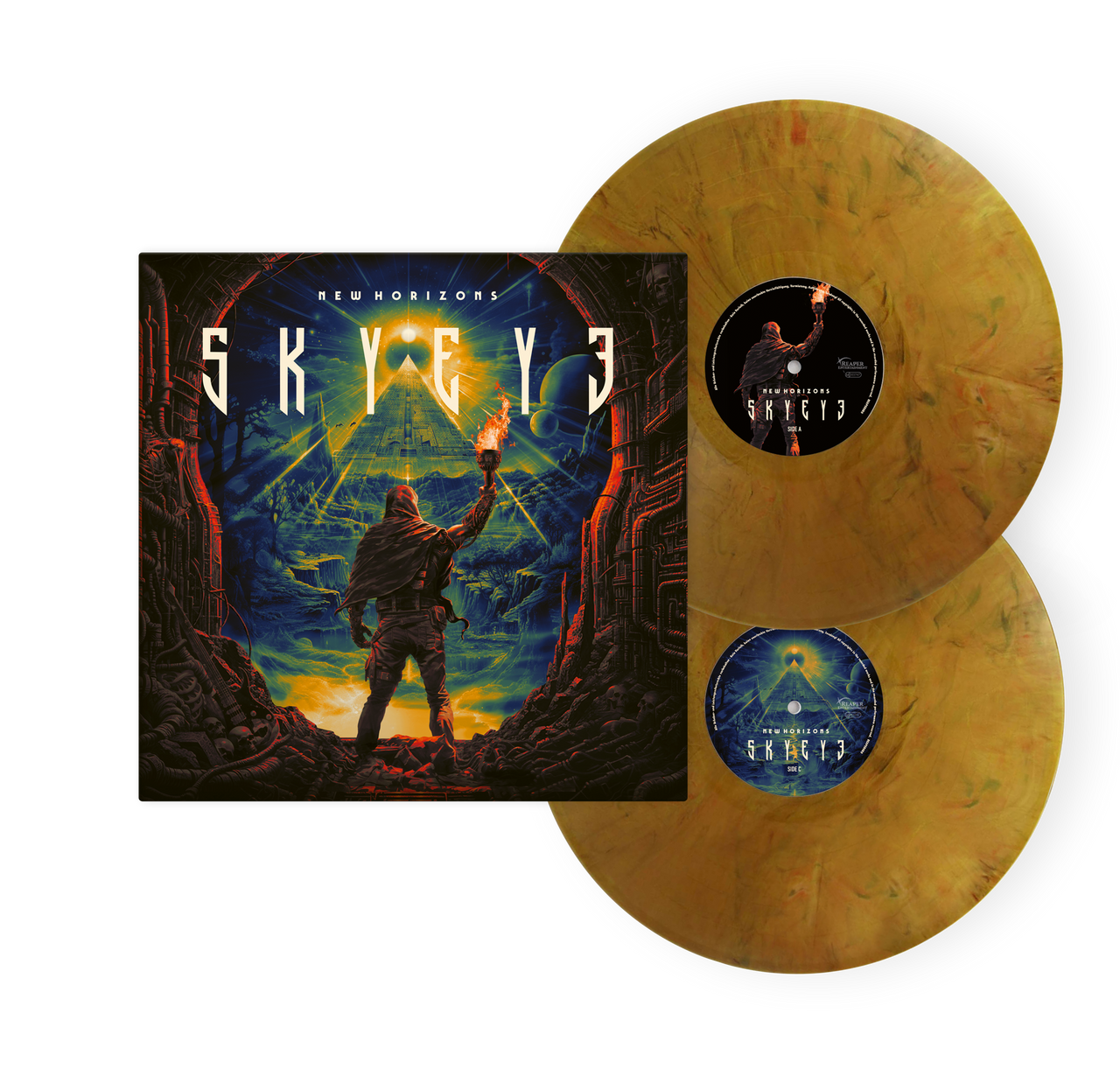 SkyEye 'New Horizons' 2LP Gold Marbled Vinyl