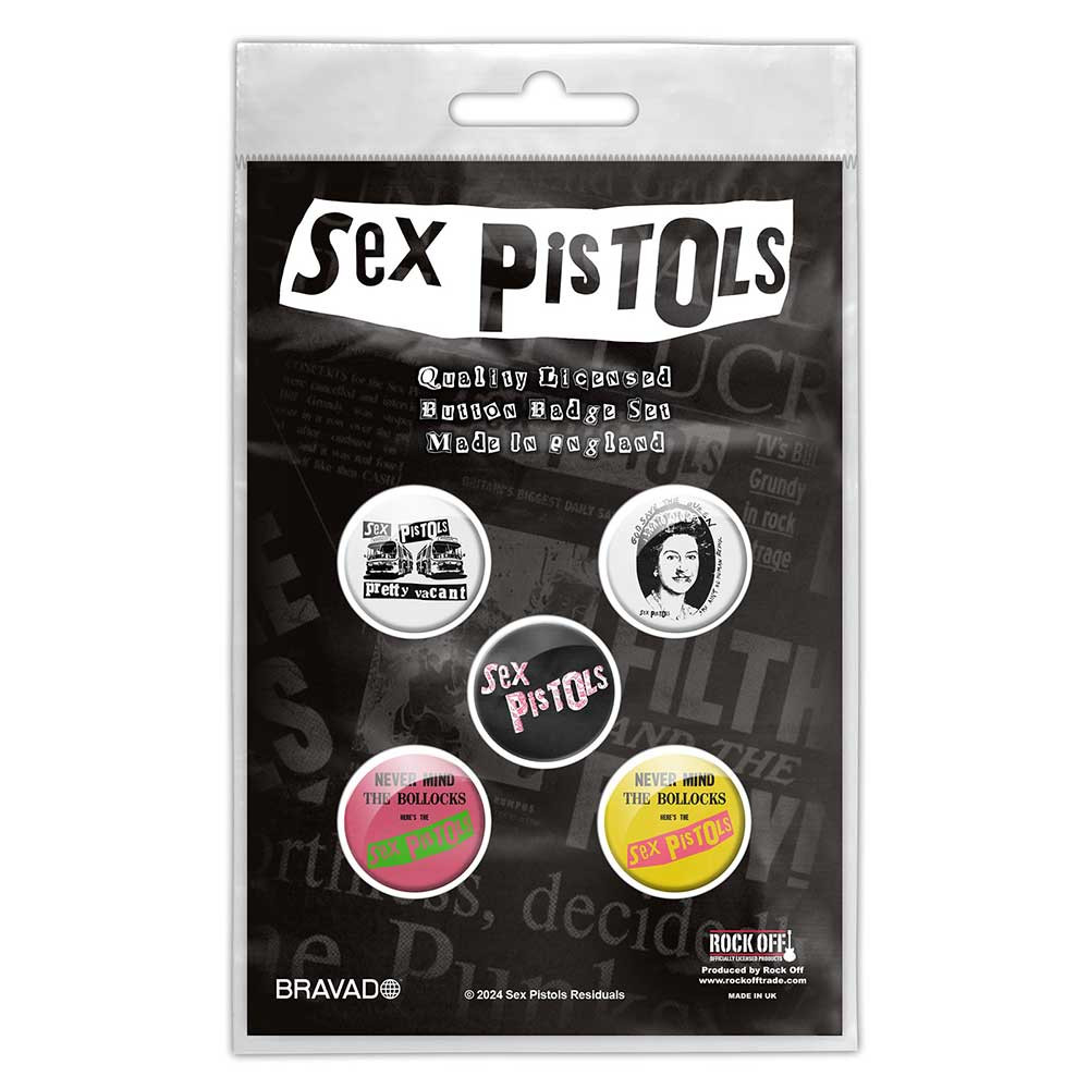 Sex Pistols ピンバッジ Sex Pistols 'Never Mind The B****' Button Badge Pack | Eyesore Merch